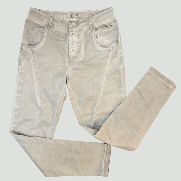 Femme Fatale Four-Button Signature Pant | Pants | Taupe | Small - Picture 6 of 7